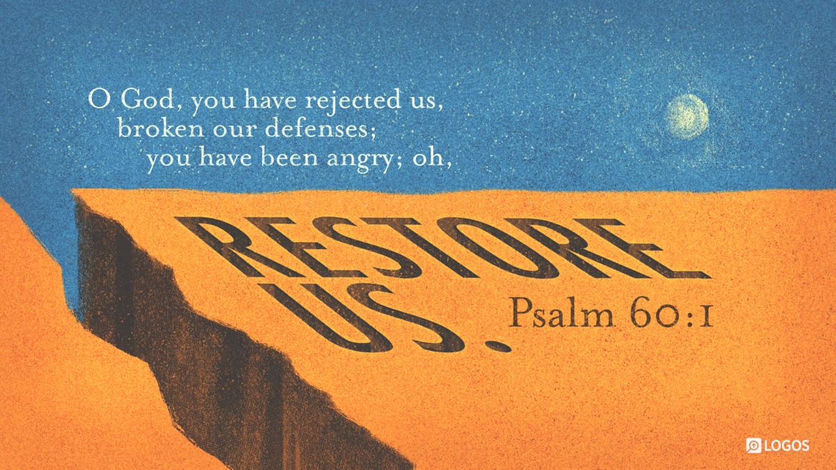 Verse art for Psalm 60:1