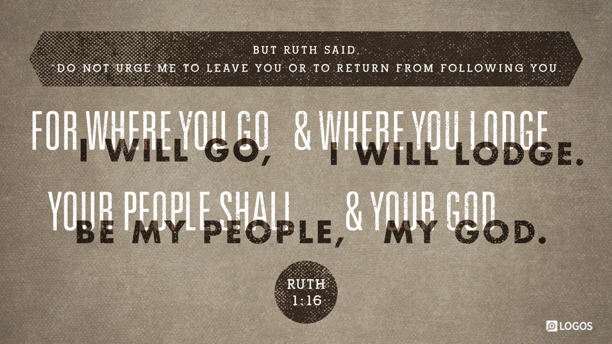 Verse art for Ruth 1:16