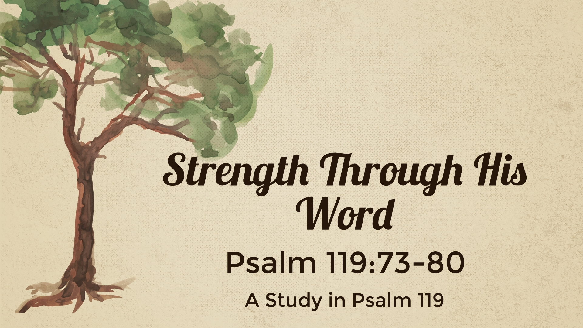 Strength Through His Word