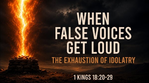 When False Voices Get Loud: The Exhaustion of False Worship (1 Kings 18:20-29)
