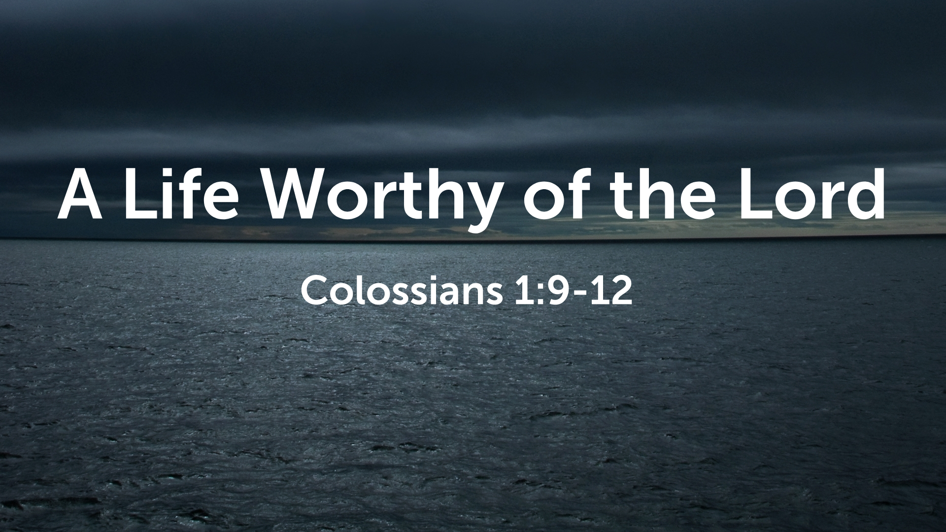 Derrick Trent - A Life Worthy of the Lord