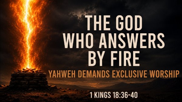 The God Who Answers By Fire (1 Kings 18:36-40)