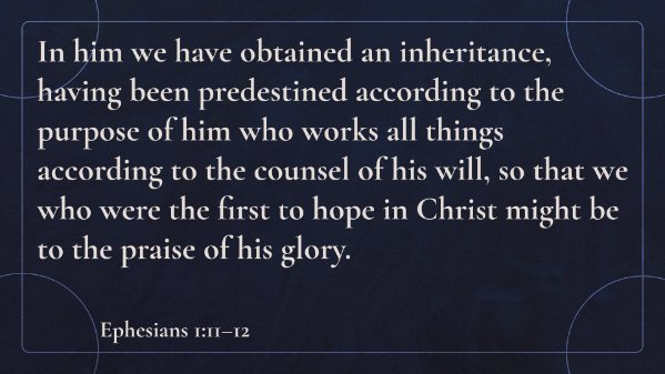 Faithfulness in the Story God is Writing: Eph. 1:1-2; Matt. 25:14-15