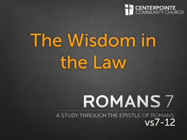 The Wisdom in the Law