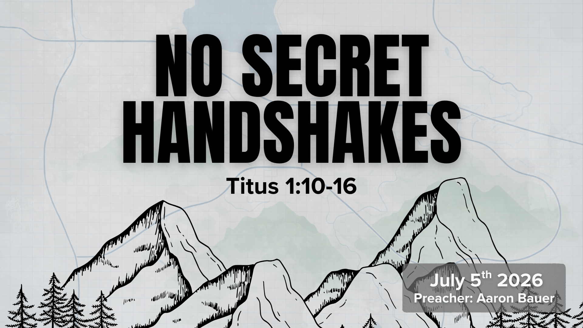 No Secret Handshakes - Titus 1:10-16