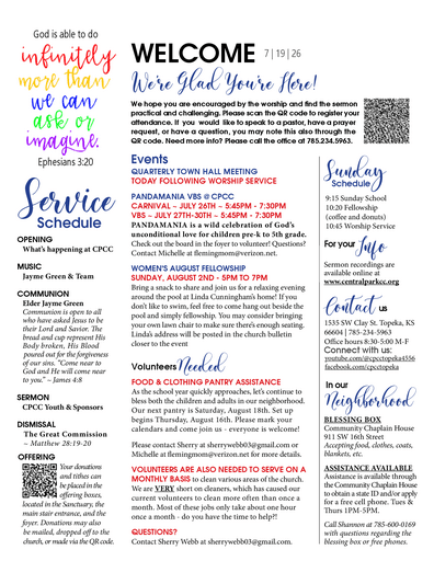 20260719SM Bulletin
