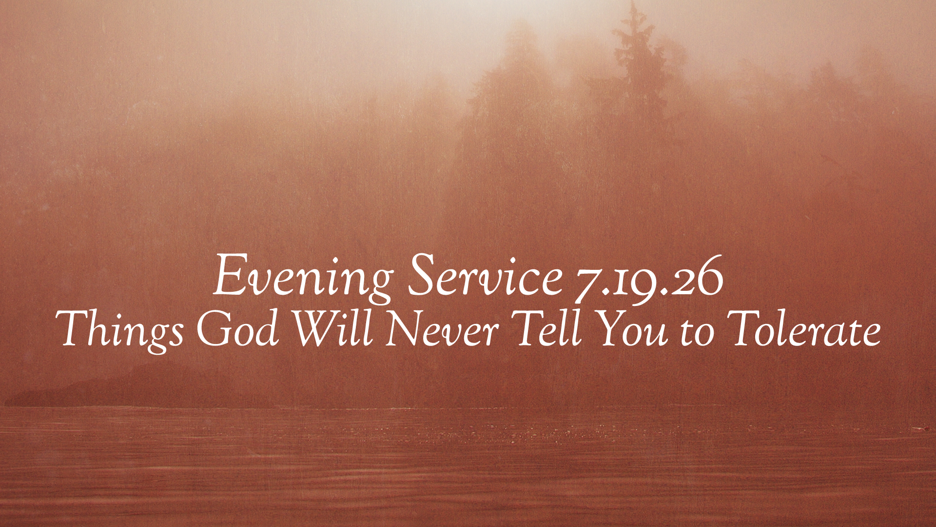 Things God Will Never Tell You to Tolerate
