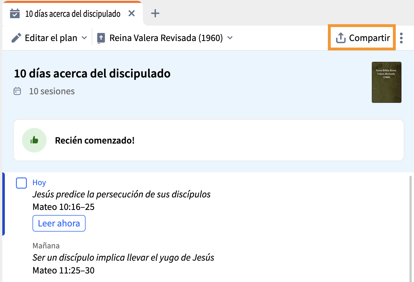 Un enlace para compartir los Planes de Lectura de Logos