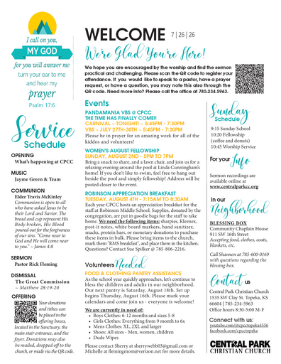 20260726SM Bulletin