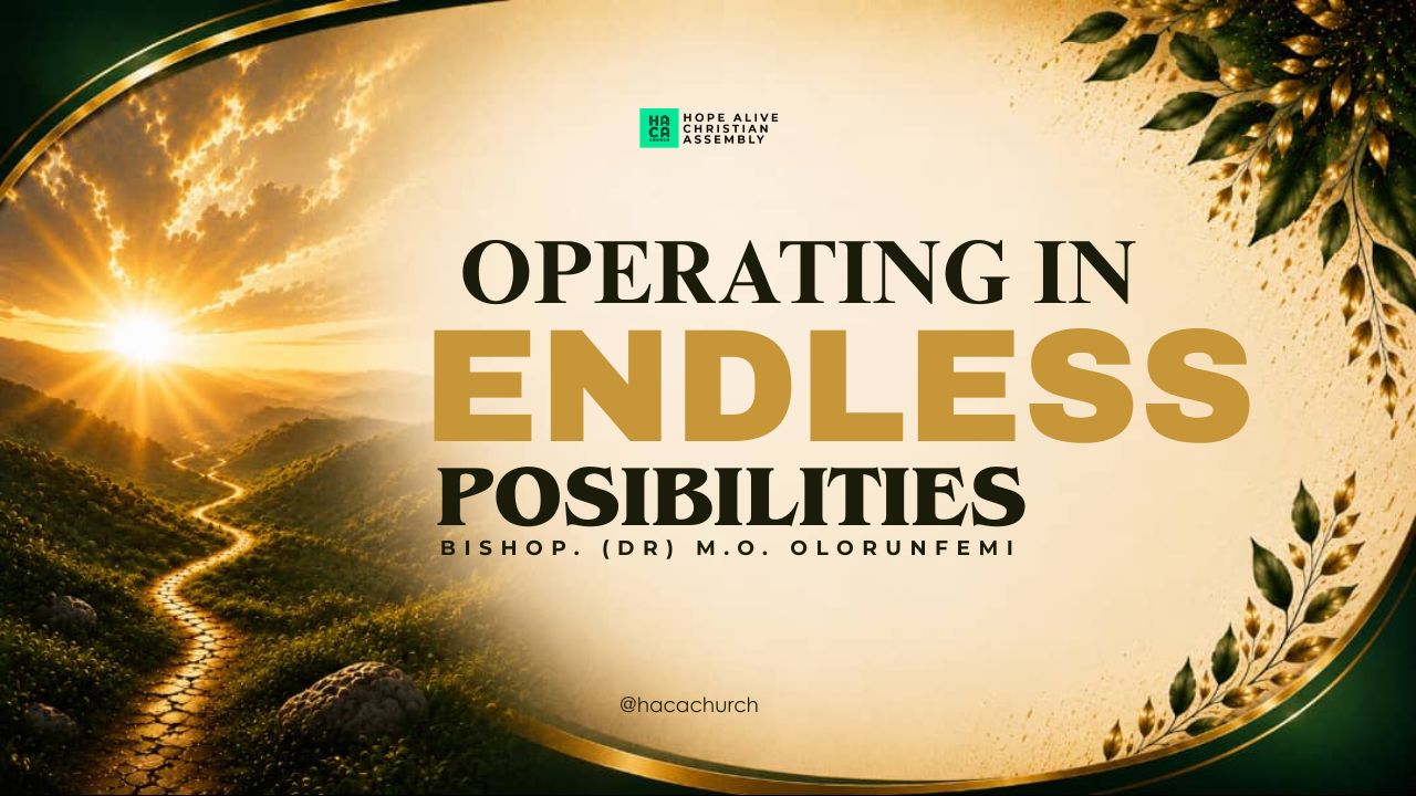 OPERATING IN ENDLESS POSSIBILITIES