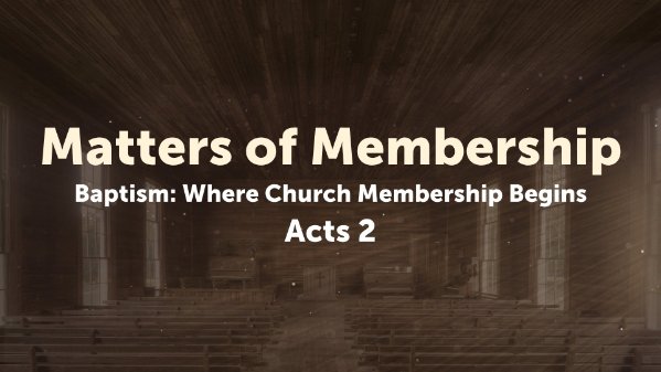Matters of Membership