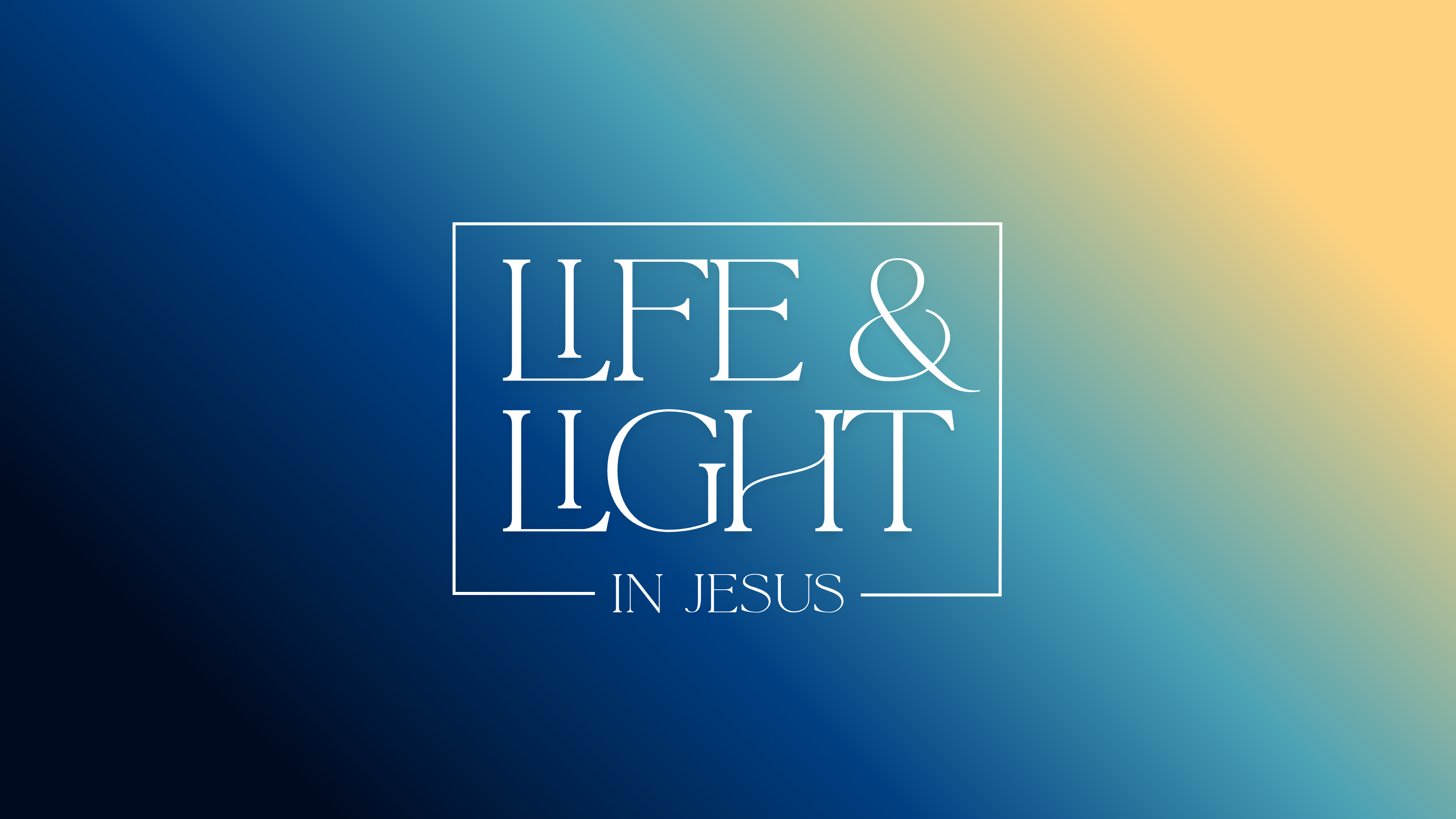 Life & Light in Jesus: John 5:18-24 The Unity of God