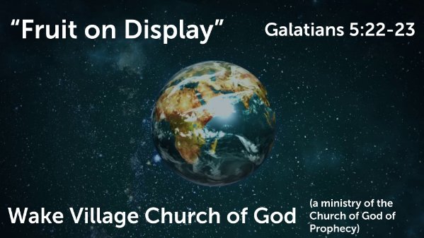 260830 Galatians Part 19.5 fruit on display