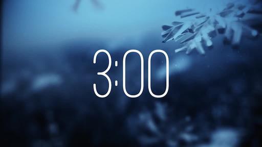 Blue Winter Snow - Countdown 3 min