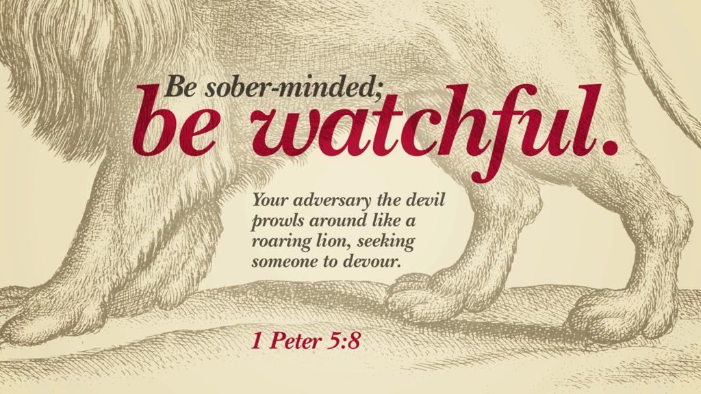 1 Peter 5:8 large preview