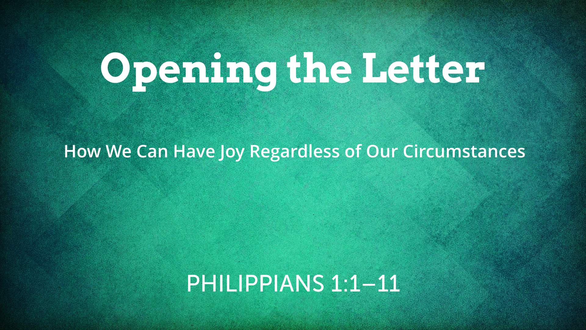 Opening the Letter