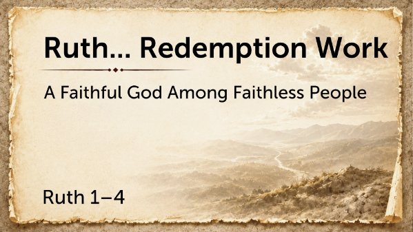 Ruth... Redemption Work