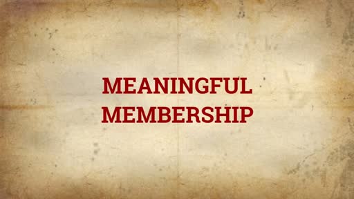 January 7, 2018 - Church Membership