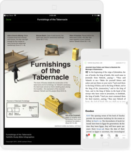 Faithlife Study Bible on phone and tablet