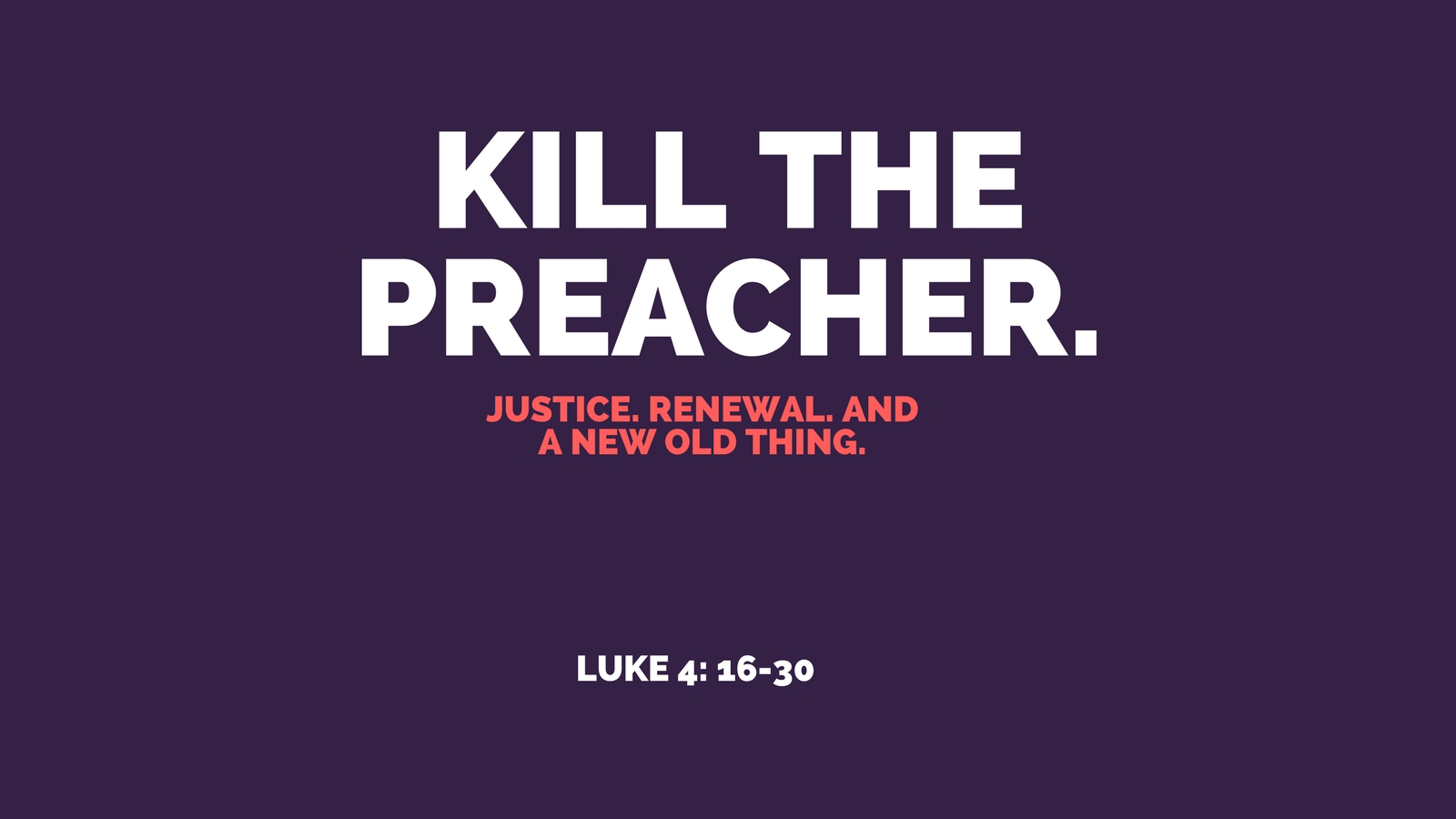 Kill the Preacher - Logos Sermons