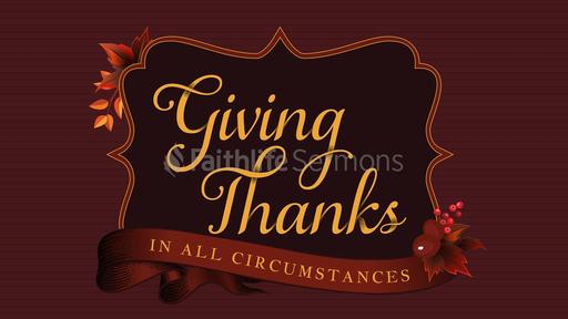 Giving Thanks