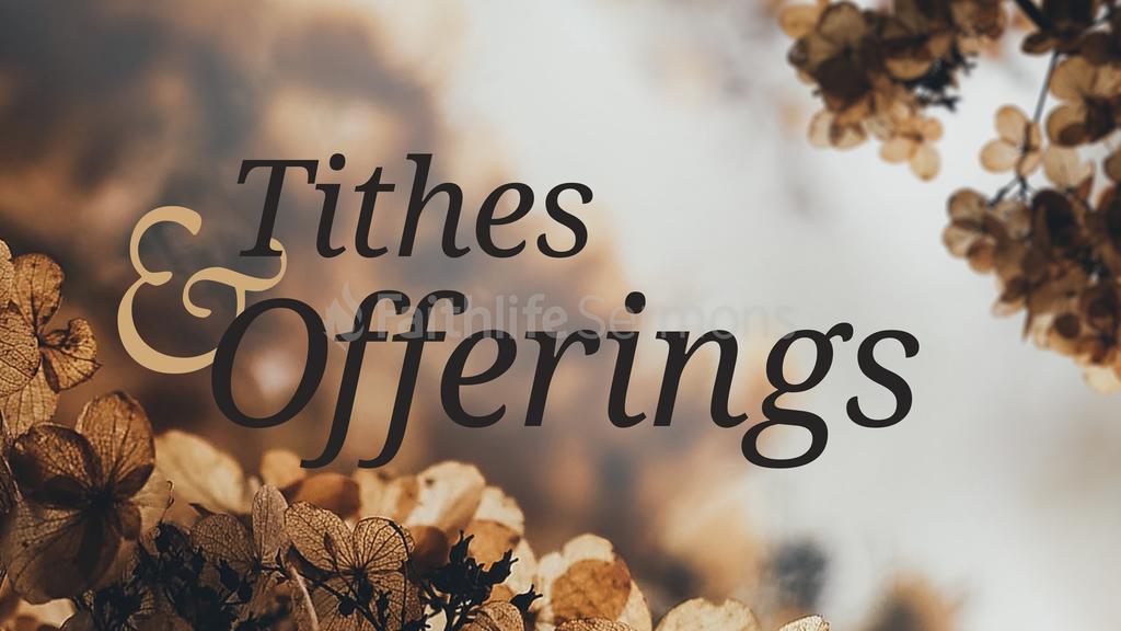 Foliage Tithes and Offerings - Graphics for the Church