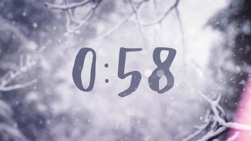 Snowy Serenity - Countdown 1 min
